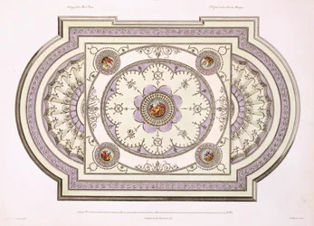 El techo de la sala de música, de Obras en Arquitectura, Volumen II, 1779